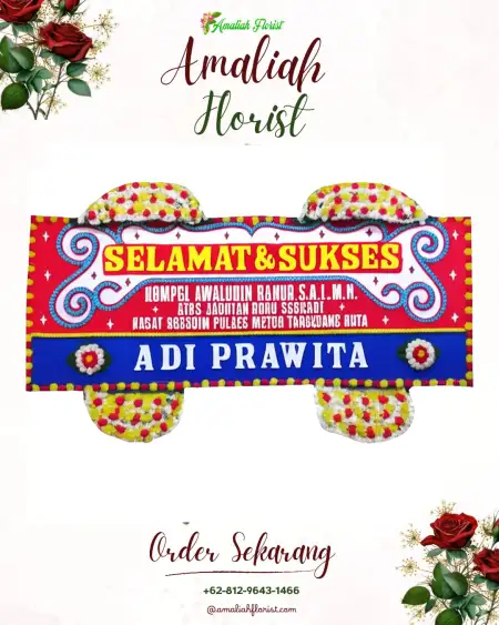 Papan Bunga Ucapan Selamat Antiga Kelod